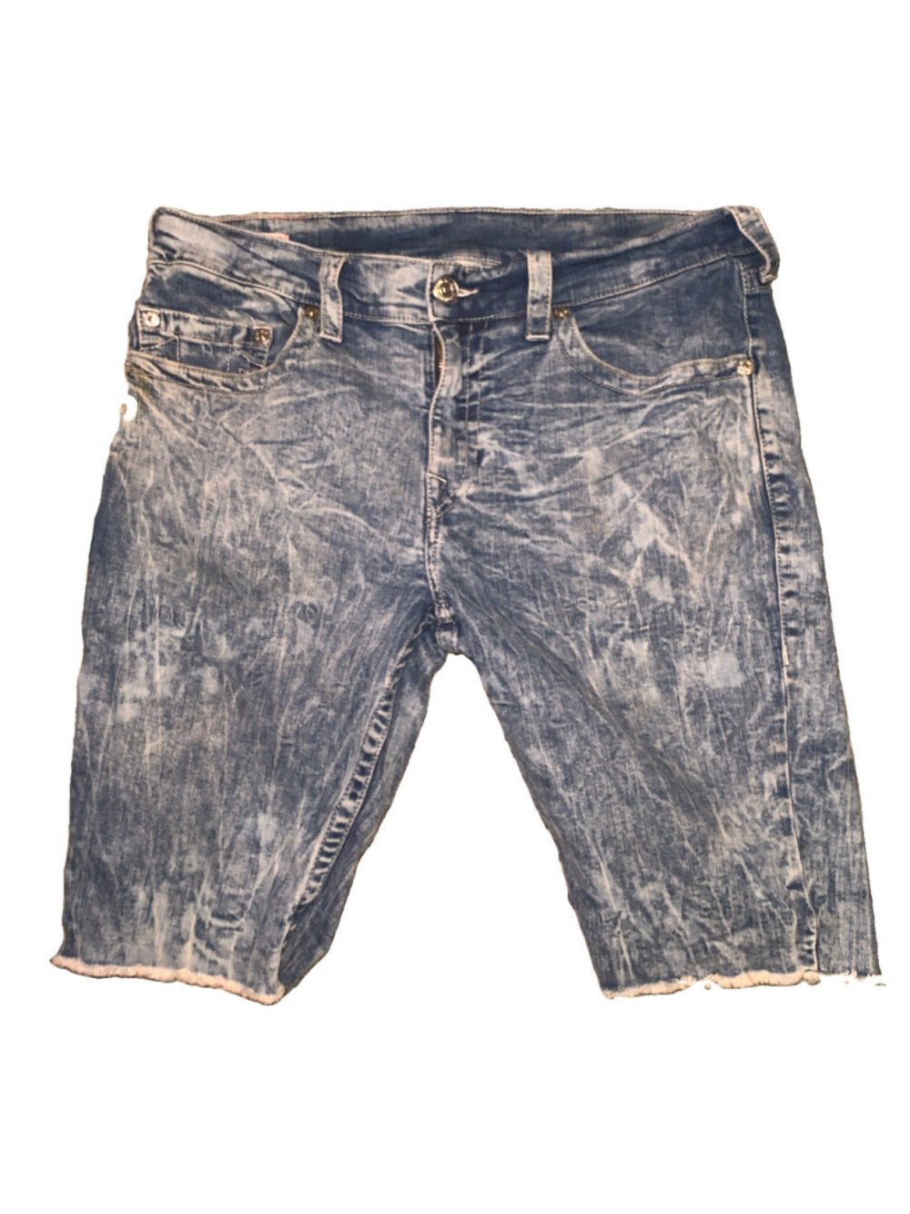 True Religion Ricky Relaxed Denim Shorts Men’s -Size 36 Stretchy Jorts